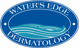 Water's Edge Dermatology logo for AQUA Vein Center locations